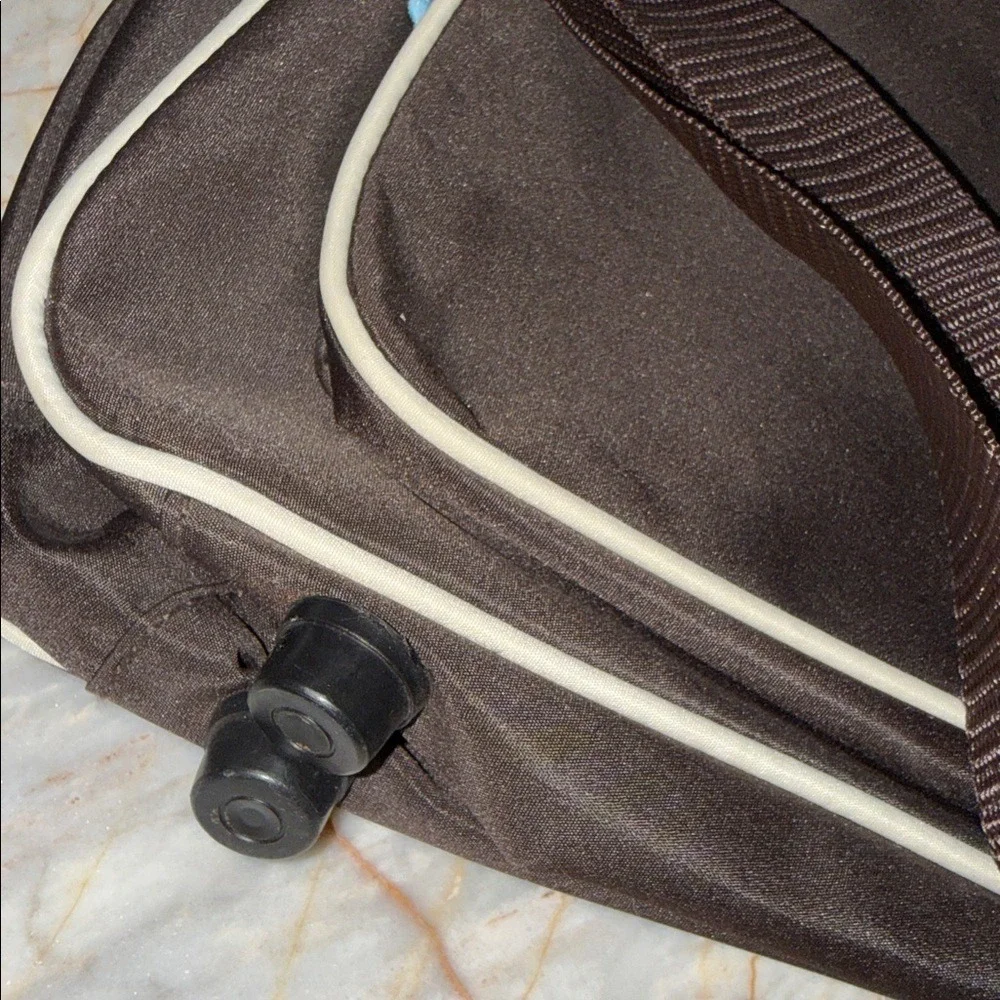 Perrry  Elllis‎ Brown Men's Bag with Cream Accents